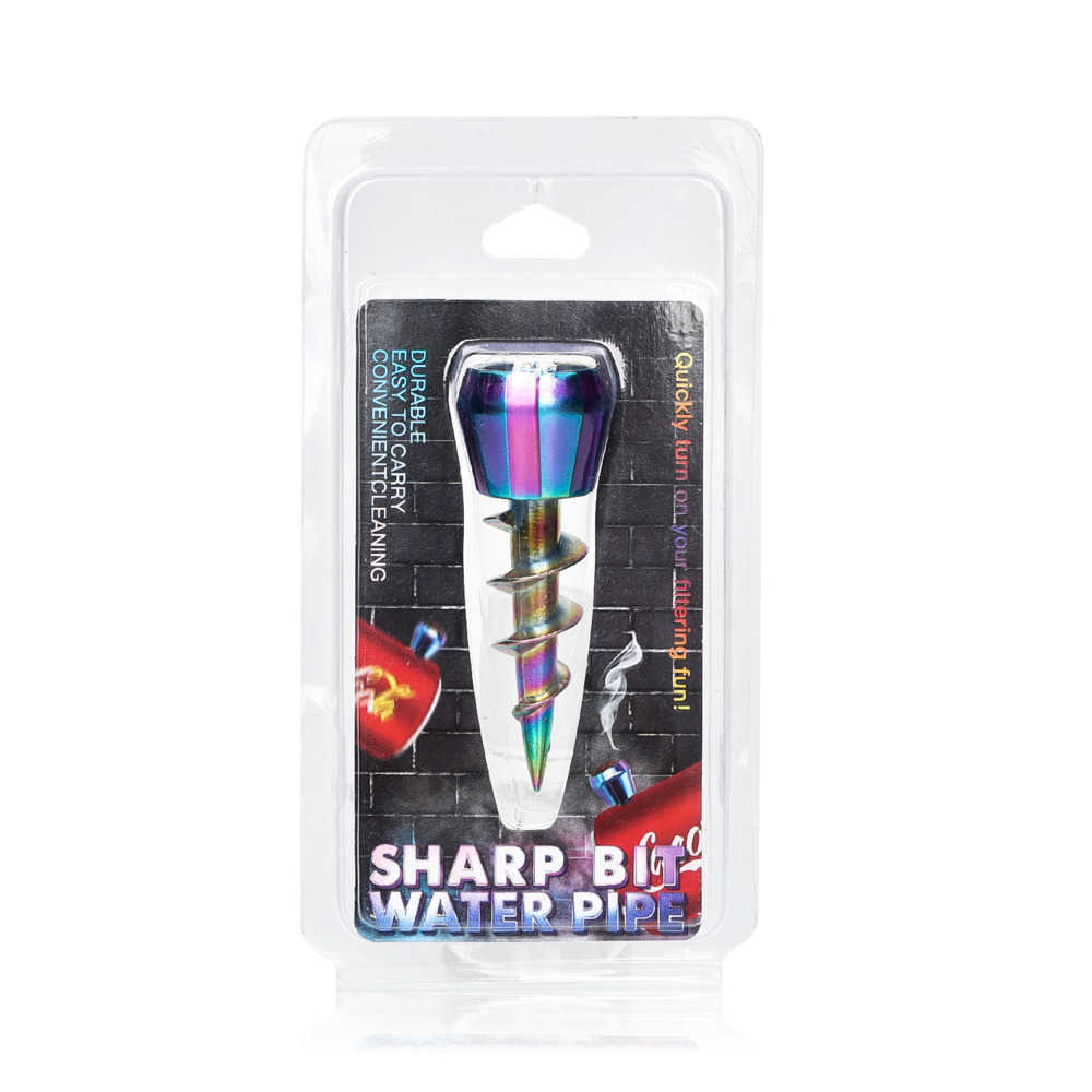 

Smoking Metal 14mm 18mm Bowl for bong Manufacturer Drill shaped plating bowls male joint water pipe bongs