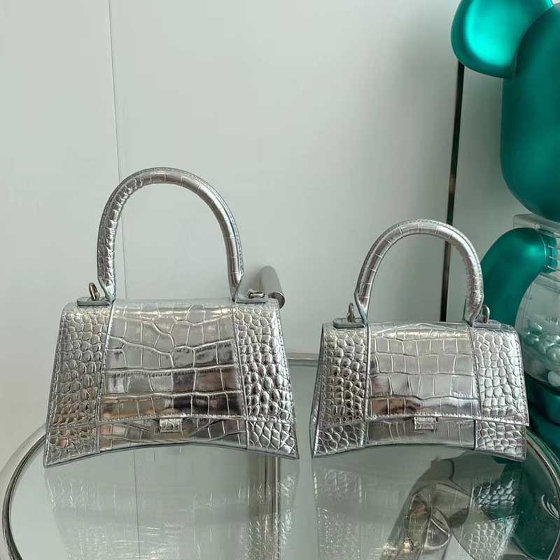 

Designer Bag hourglass bag B logo crocodile skin Cross body Lady Embossing Shoulder Bags Handbags Women Crossbody Evening Totes Purse Casual Wallets, Plain weave light blue