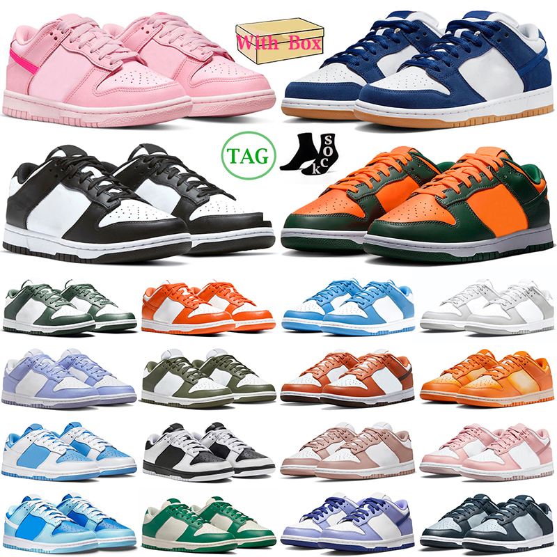 

with box men women running shoes Panda White Black Team Green Grey Fog University Blue Chunky Dunky sb dunks lows mens trainers womens outdoors sports sneakers, Reverse unc