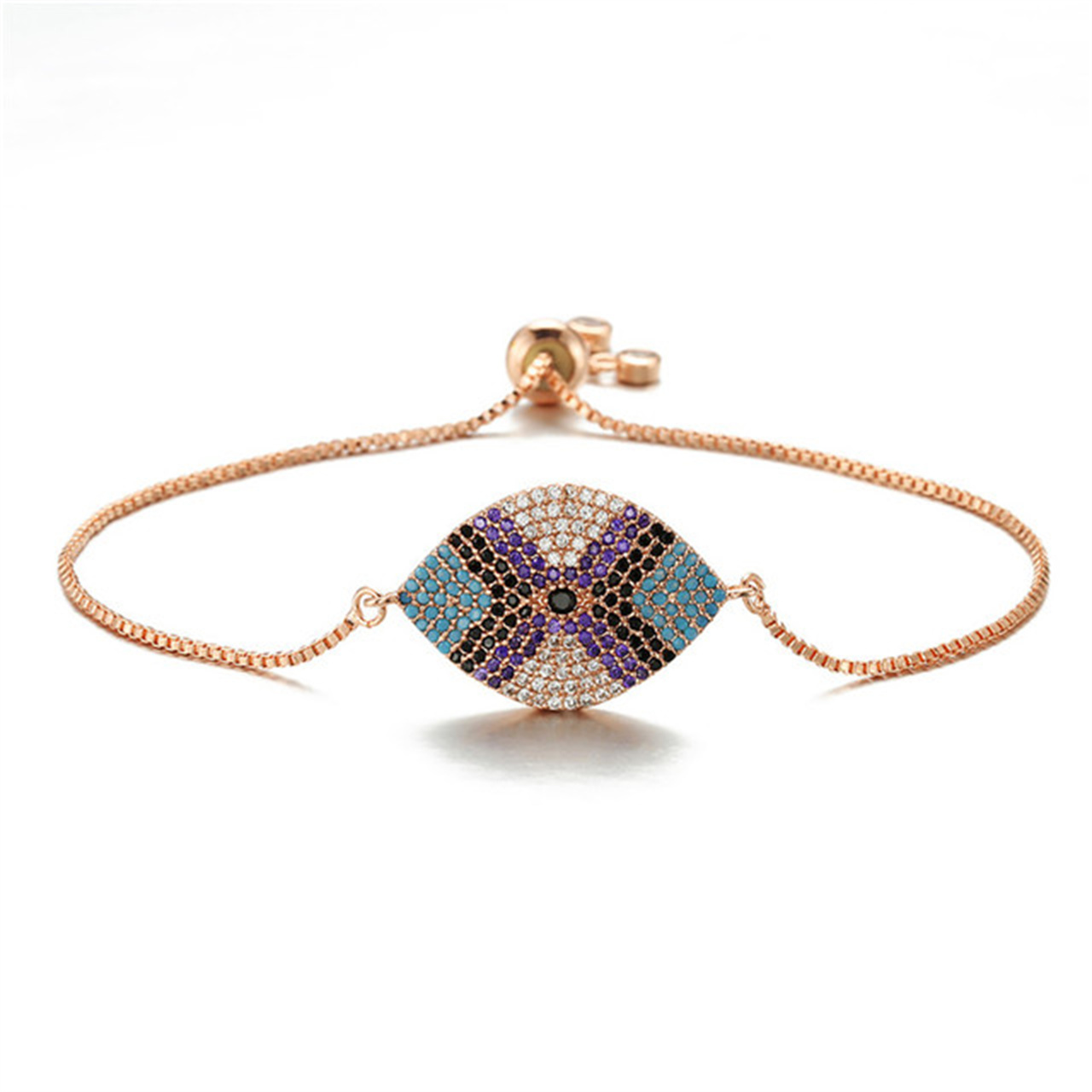 

eye style bracelets for women Swarovski love bracelet stainless steel couple thread Bracelet bangles Beads Chain Jewelry