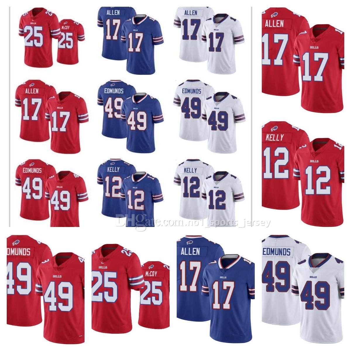 

custom Men Women Youth Buffalos Josh Allen Billes Football Jersey Von Miller Stefon Diggs Gabriel Davis Kaiir Elam Dawson Knox Gregory Rousseau Singletary, 11