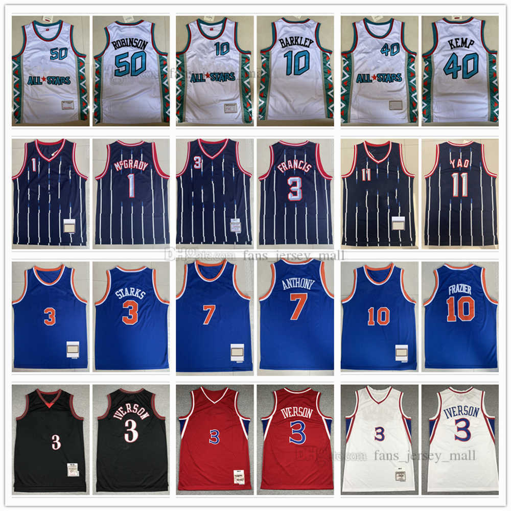 

Mitchell&Ness 1995 All-Star S-XXXL Basketball Jerseys Retro Carmelo 7 Anthony 11 Yao 1 Tracy Ming McGrady Steve 3 Francis Walt 10 Frazier John 3 Allen Starks Iverson, Same as picture