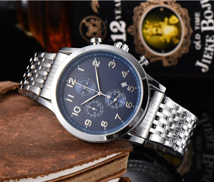 

Boss watch mens luxury watches quartz movement 44mm all dial work hugo chronograph designer clock leather band waterproof montre de luxe
