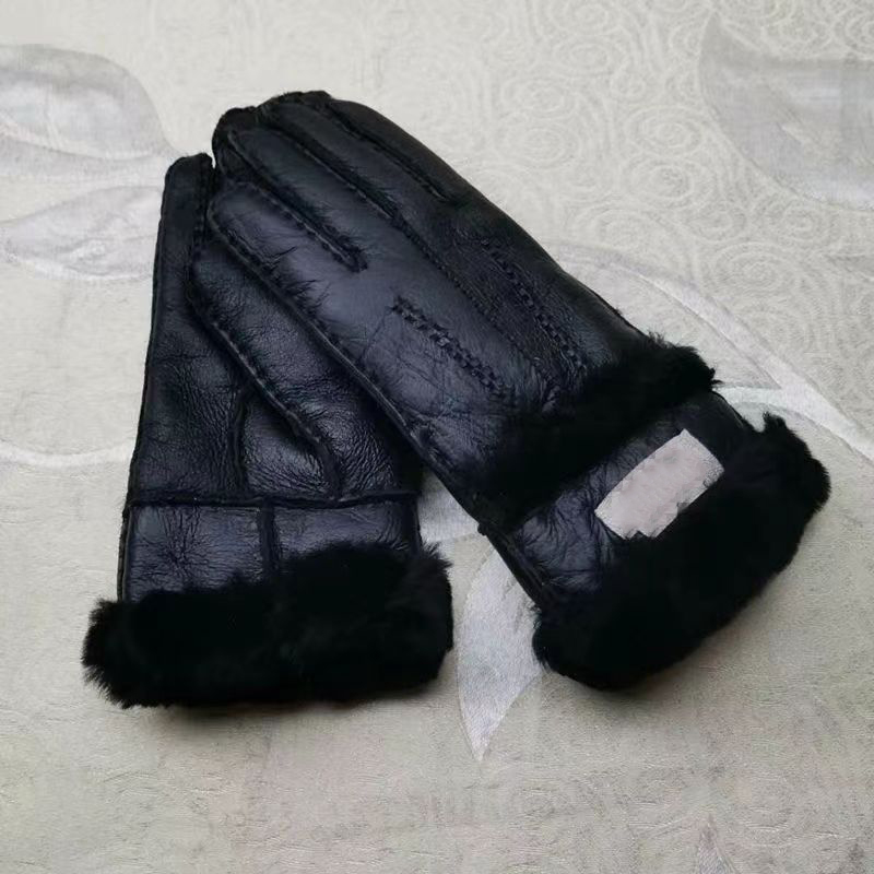 Designer Femmes Hommes Gants en cuir Gants de mouton Bright Femelle hivernale Fashion Fashion Fashion Antigel à l'extérieur