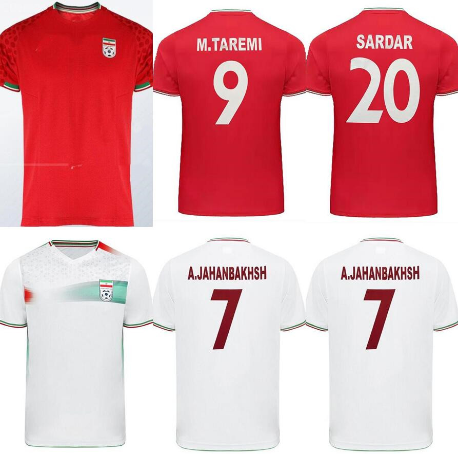 

22/23 Soccer Jerseys 2022 2023 World Cup Iran national team Azmoun Hosseini Fard Jahanbakhsh home away football shirt