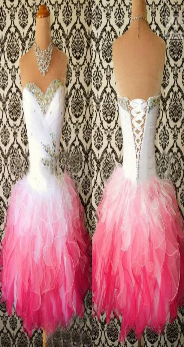 

Homecoming Dresses 2017 Multi Color White and Pink Sweetheart Ball Gown Short Corset Party Dress Beads Crystal Ruffle Cheap Pr7720970, Light purple