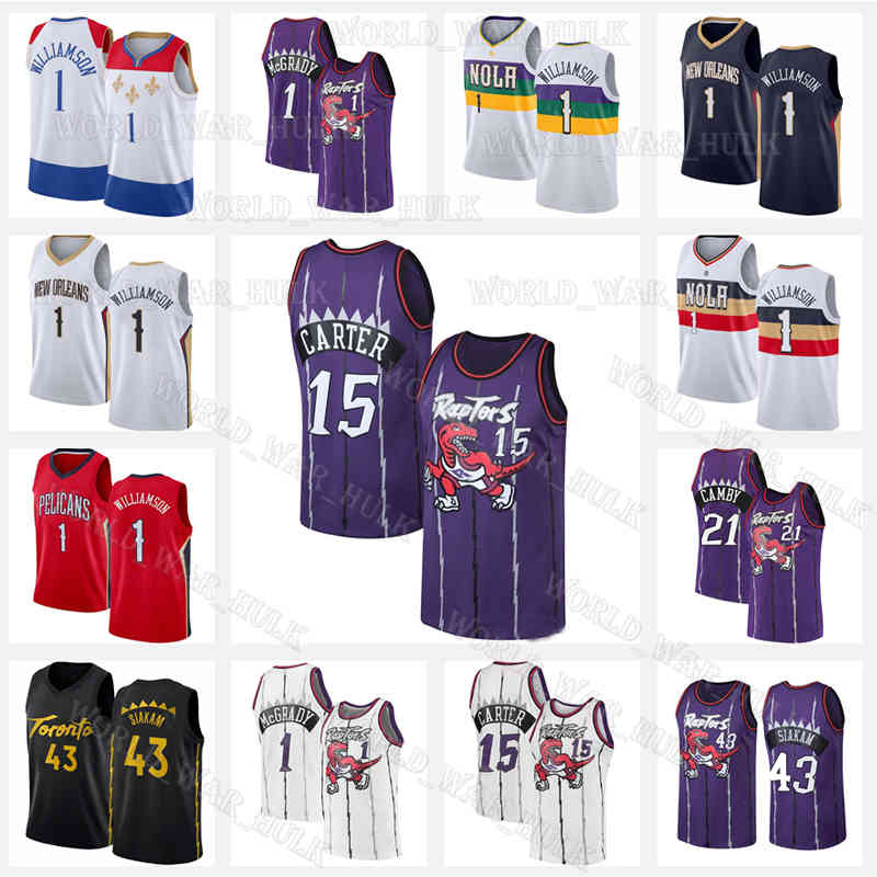 

Pascal Siakam Basketball Jersey 15 43 Vince Carter 0 34 Tracy McGrady 21 1 Damian Lillard Portlands Trail Men Toronto Raptors Marcus Camby Hakeem Olajuwon Blazer, Men 75th jersey