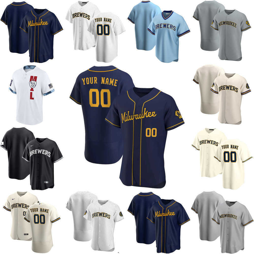 

2022 Custom Jersey Mens women youth Milwaukee''Brewers''31 Bobby''Wahl 35 Brent Suter 15 Tyrone''Taylor 56 Justin Topa Baseball Jerseys, Color