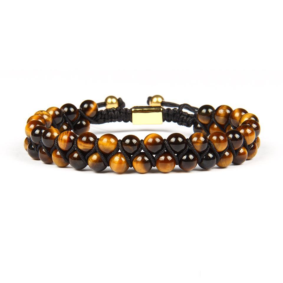

Charm Bracelets Men Bracelet Double Beaded 6Mm Natural A Grade Tiger Eye Stone Beads Rame Friendship Nice Gift Drop Delivery 2021 Je Dhesg
