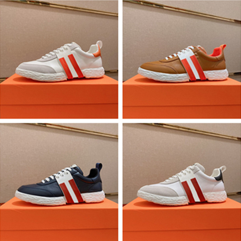 

Bouncing wear-resistant non-slip casual Shoes low-bond sneakers black and white white orange