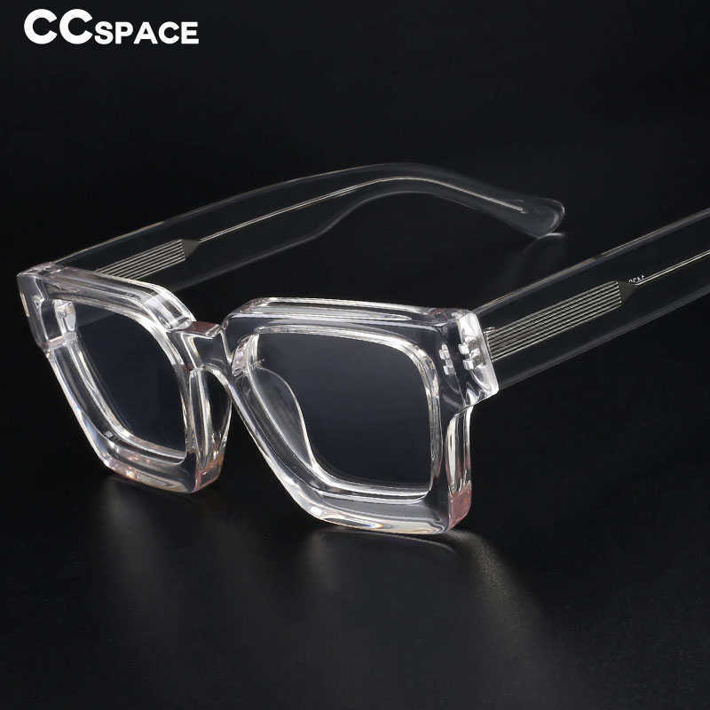 

Sunglasses Frames 54290 Top Quality Acetate Frame Eyewear Frame Vintage Square Brand Design Eyeglasses CCspace Oculos De Grau T2201114