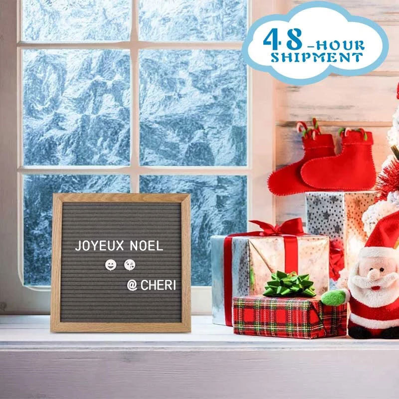 

Decorative Objects Figurines Cork board 10x10inch Wall Felt Letterboard Oak Wood Message Board 460 Letters Drawstring Bag Letter Home 221115