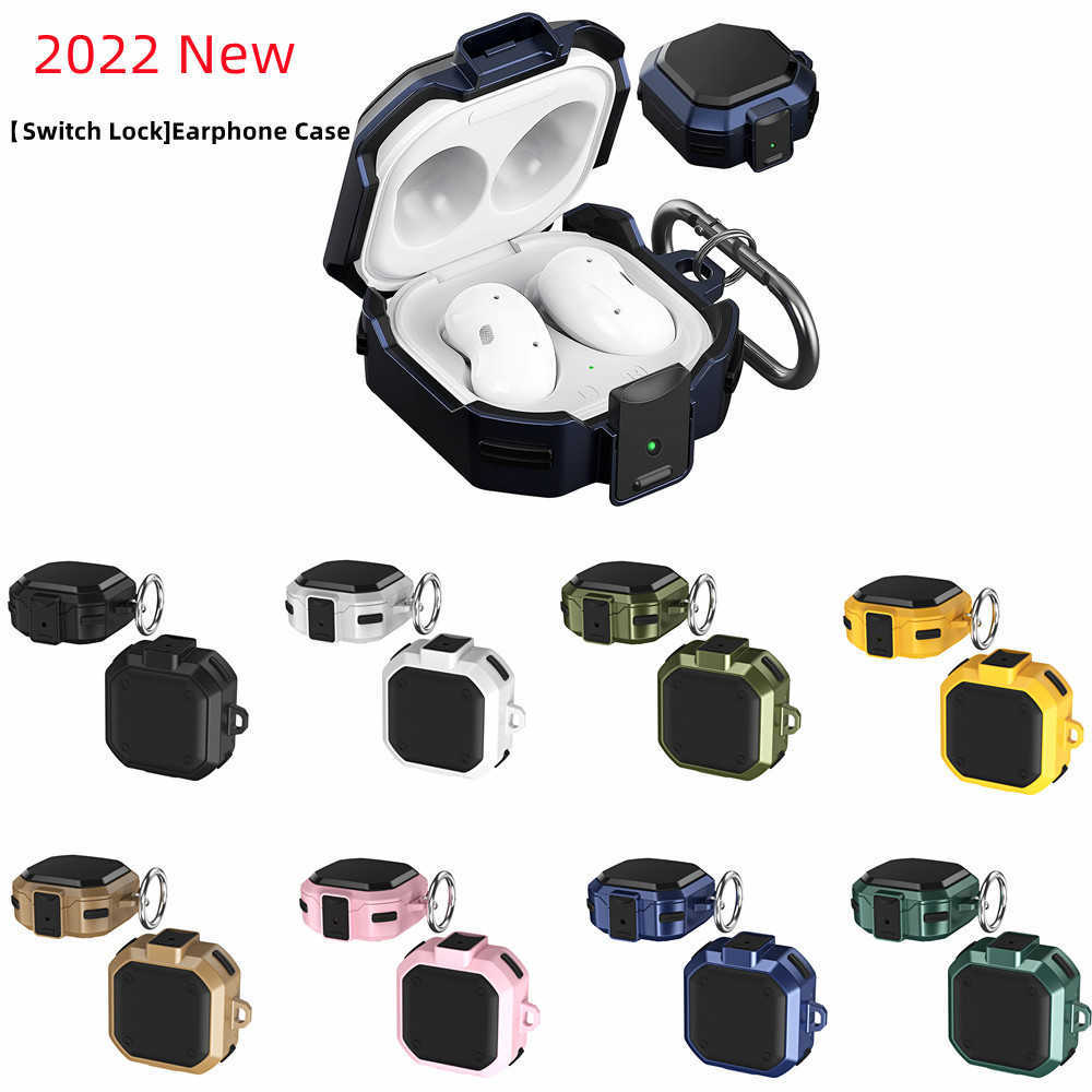 

Earphone Accessories 2022 New 1PCS Armor Cover For Samsung Galaxy Buds Live/Pro/2 Case Secure Lock Design Matte Cover Protector For Buds2 Pro case T221116