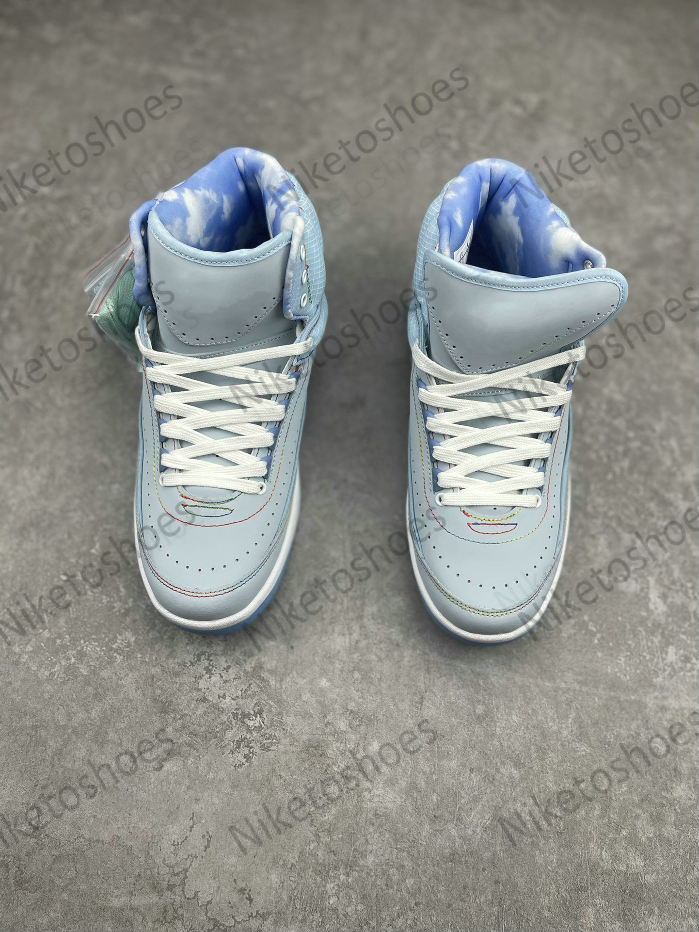 

Shoes Dress J Balvin x 2 Celestine Blue DQ7691-419 Retro 2s High SP Mens Sports Sneakers Celestine Blue/White-Multi, 01