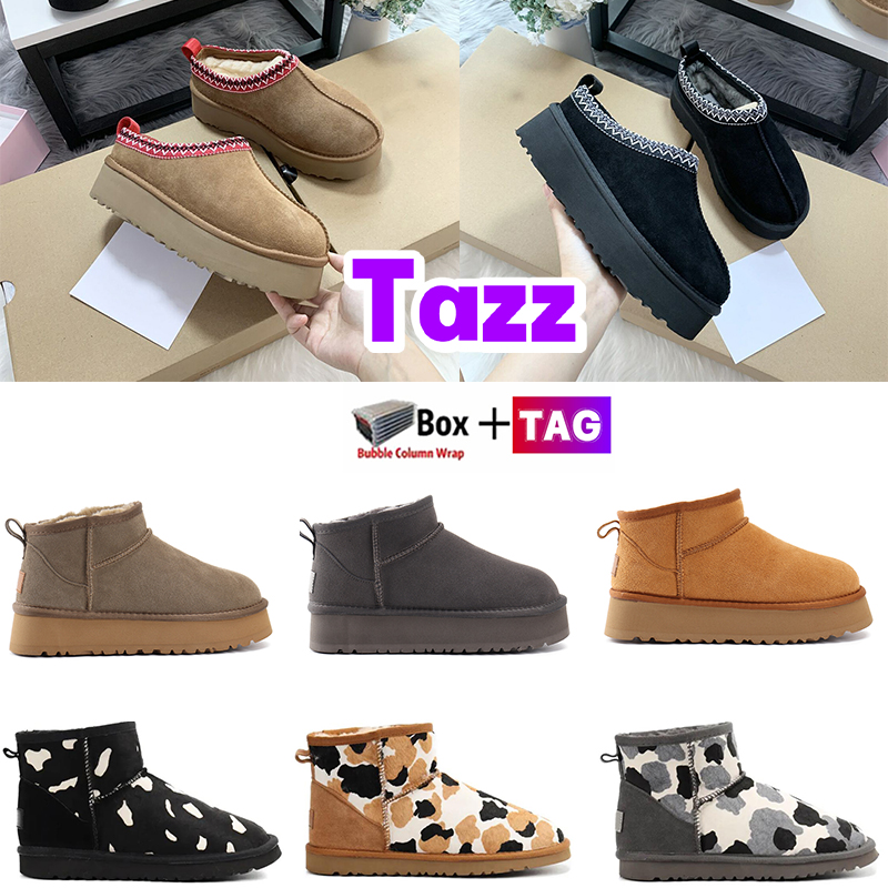 

men Tazz Boots Designer Ankle Booties Classic ultra mini platform bootes snow Fashion boot Suede Shearling platform Slippers women shoes mens Sneakers sneaker, 11-