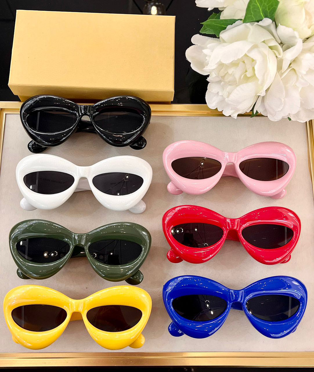

Men Sunglasses For Women Latest Selling Fashion Sun Glasses Mens Sunglass Gafas De Sol Glass UV400 Lens With Random Matching Box 40097