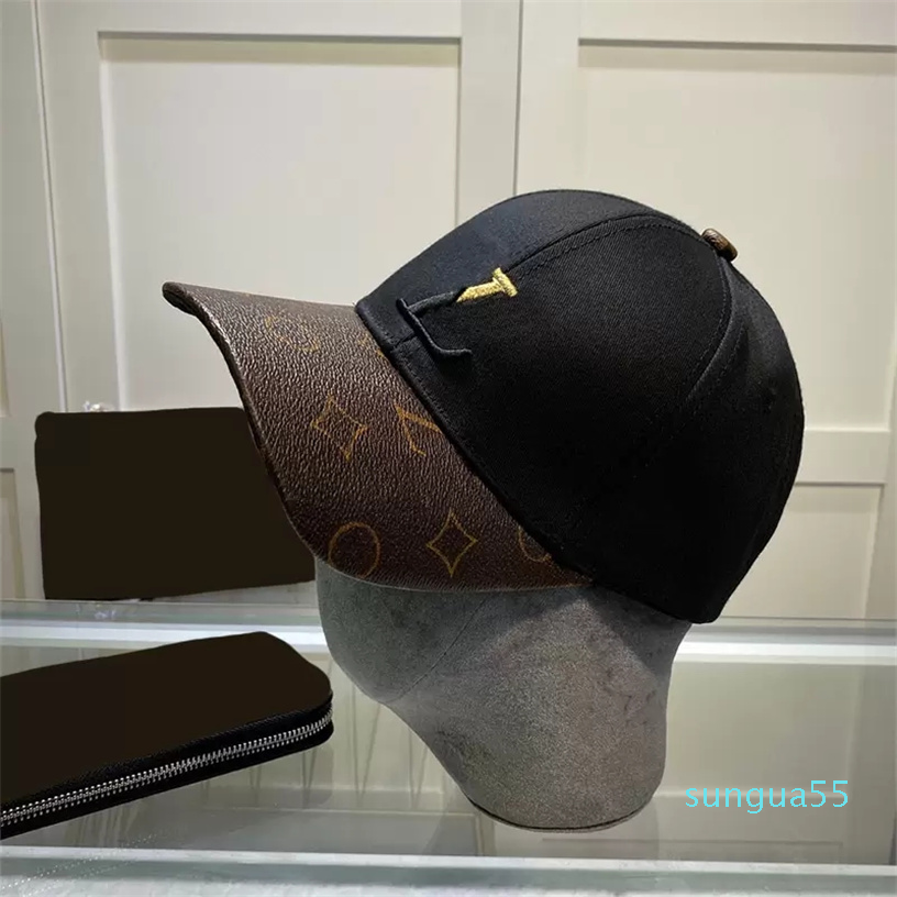 

Ball Caps Womens Embroidery Designer Hats Mens Flowers Letter Hat Baseball, Black