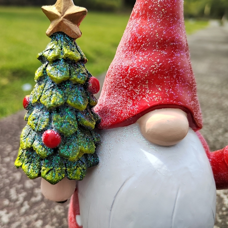

Christmas Decorations XXFA Garden Gnome Statue Cute Fall Gnomes with Tree Decor Outdoor Figurine 221114