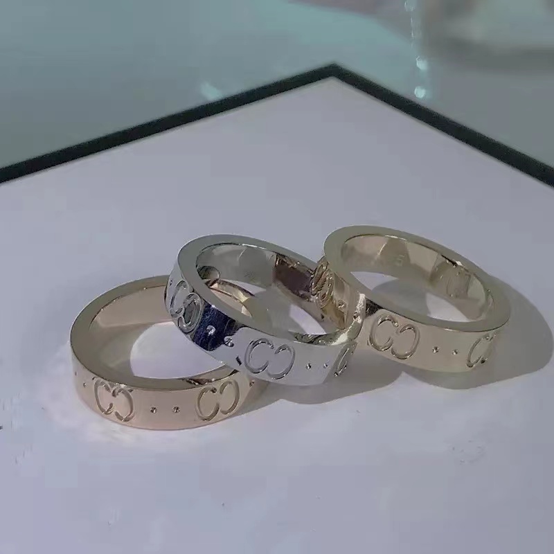 

Designer Nail Ring Luxury Jewelry Midi Rings For Women Titanium Steel Alloy Gold-Plated Process Fashion Accessories Never Fade Not Allergic