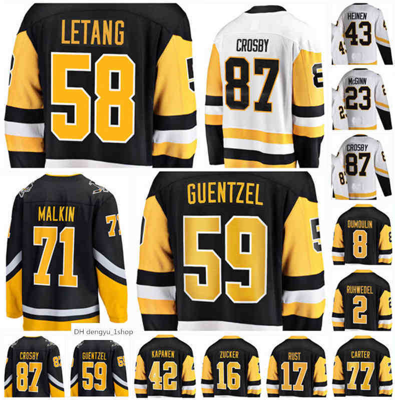 

2022 Pittsburgh Sidney Crosby Hockey Jersey Jake Guentzel Evgeni Malkin Kris Letang Brian Dumoulin Jeff Carter Ruhwedel PIT Custom Stitched, Colour 3