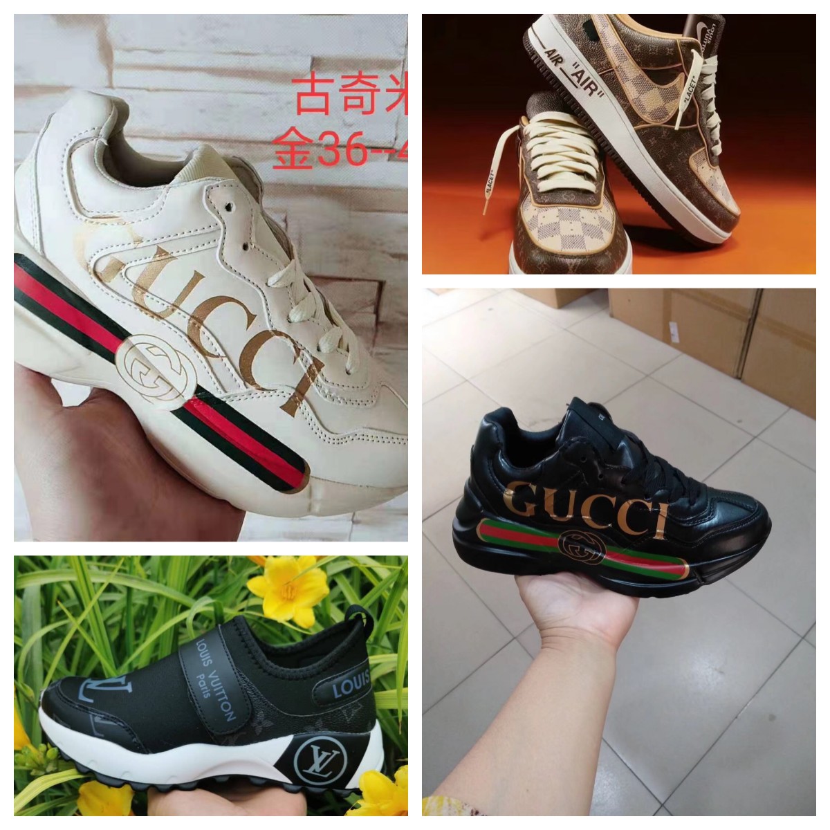 

Louis Vuitton lv Designer Men Causal Shoes Fashion Woman Leather Lace Up Platform Sole Sneakers White Black gucci mens womens Luxury nike suede Shoes, 15