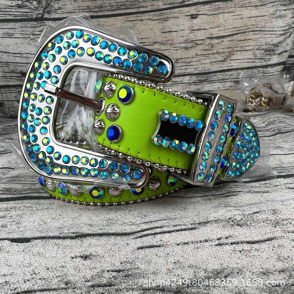 

Women Rhinestone Belt Bb Simon Silver Shiny Diamond Fashion Crystal Ladies Waist Belt for Jeans269i, White