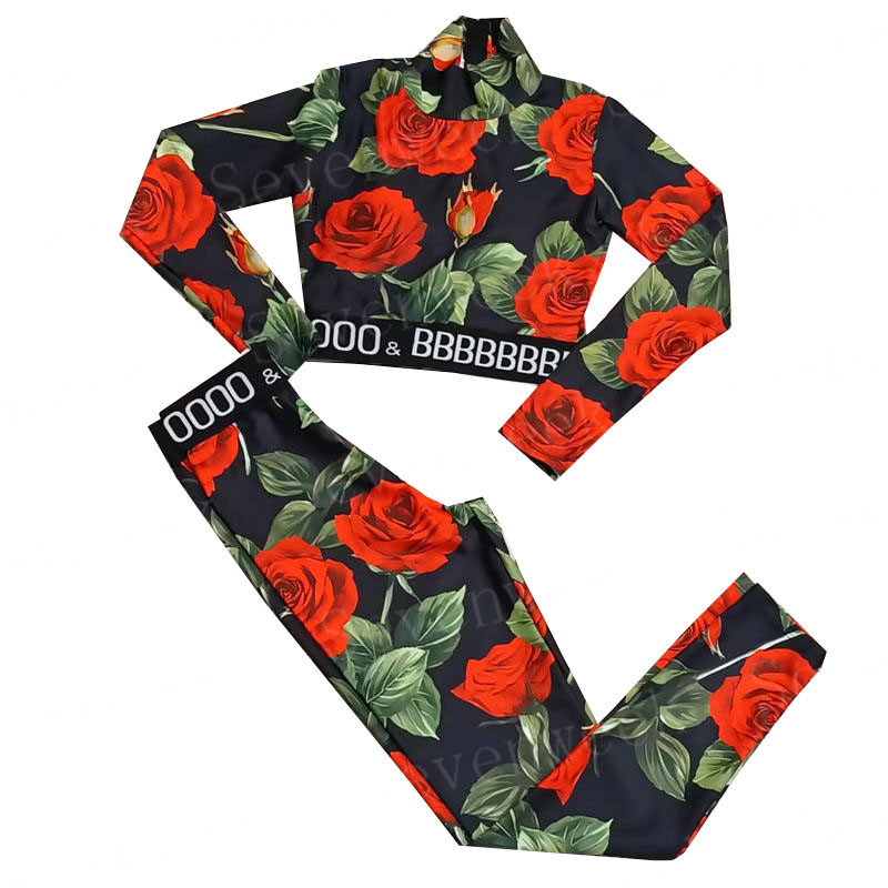 

Printed Womens Tracksuits Yoga T Shirts Legings Set Workout Clothes Wear Sports Gym Legging Fitness Top Long Sleeve Sportswear, Orange