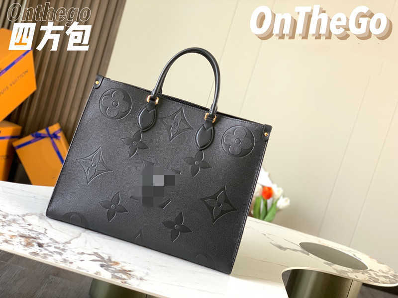 

Hot High Quality Onthego Luxurys Designers Bags Womens Handbags Purse Flower Tote Bag Ladies Casual Tote Pvc Leather Shoulder Bags Female, Brown flower