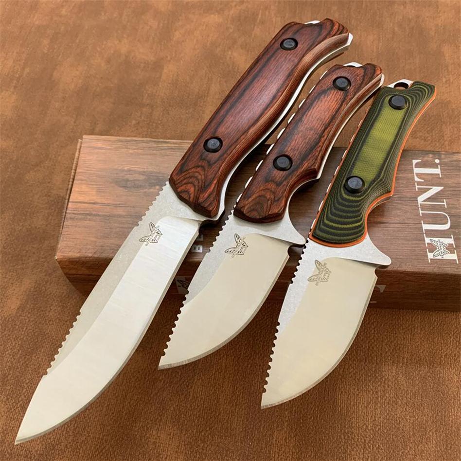 

Benchmade 15002 15017 Fixed Blade Knife S30V Blade G10 Wood Handles Hidden Canyon Hunter Pocket Tactical Knives Outdoor Camping EDC 535217f