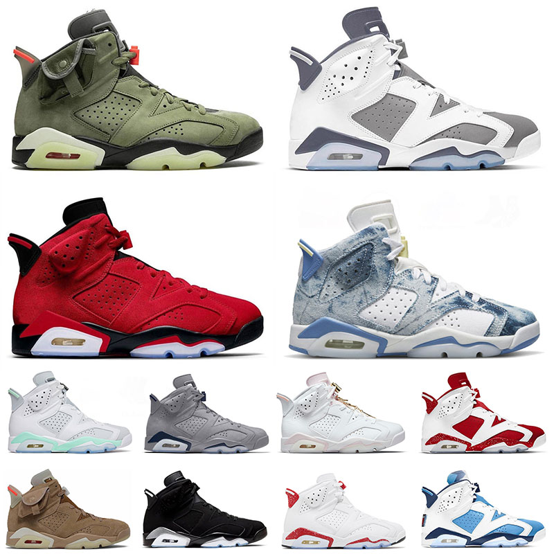 

jumpman 6 6s mens womens basketball shoes toro vi cool grey washed denim tiffany blue georgetcown metallic silver black cat sports sneakers trainers big size 13, 40-47 unc