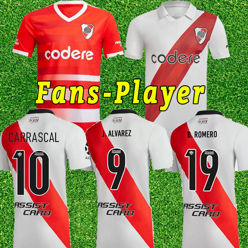 

22 2023 River Plate soccer jerseys 23 Camiseta futbol DE LA CRUZ QUINTERO ALVAREZ PRATTO FERNANDEZ PINOLA BORRE CARRASCAL M.SUAREZ J.ALVAREZ FERREIRA Fans Player, Home+patch