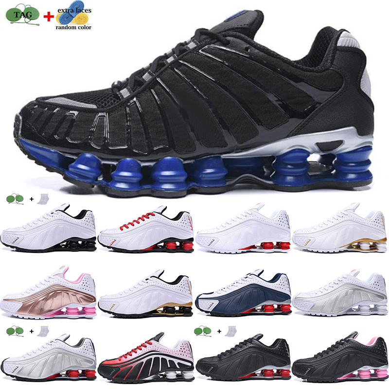 

Fashion style TL Mens Womens Running Shoes Chaussures Speed TLS Shoxes Leather Trainers Enigma Triple Black White Puff Man Sports Casual, Color 13