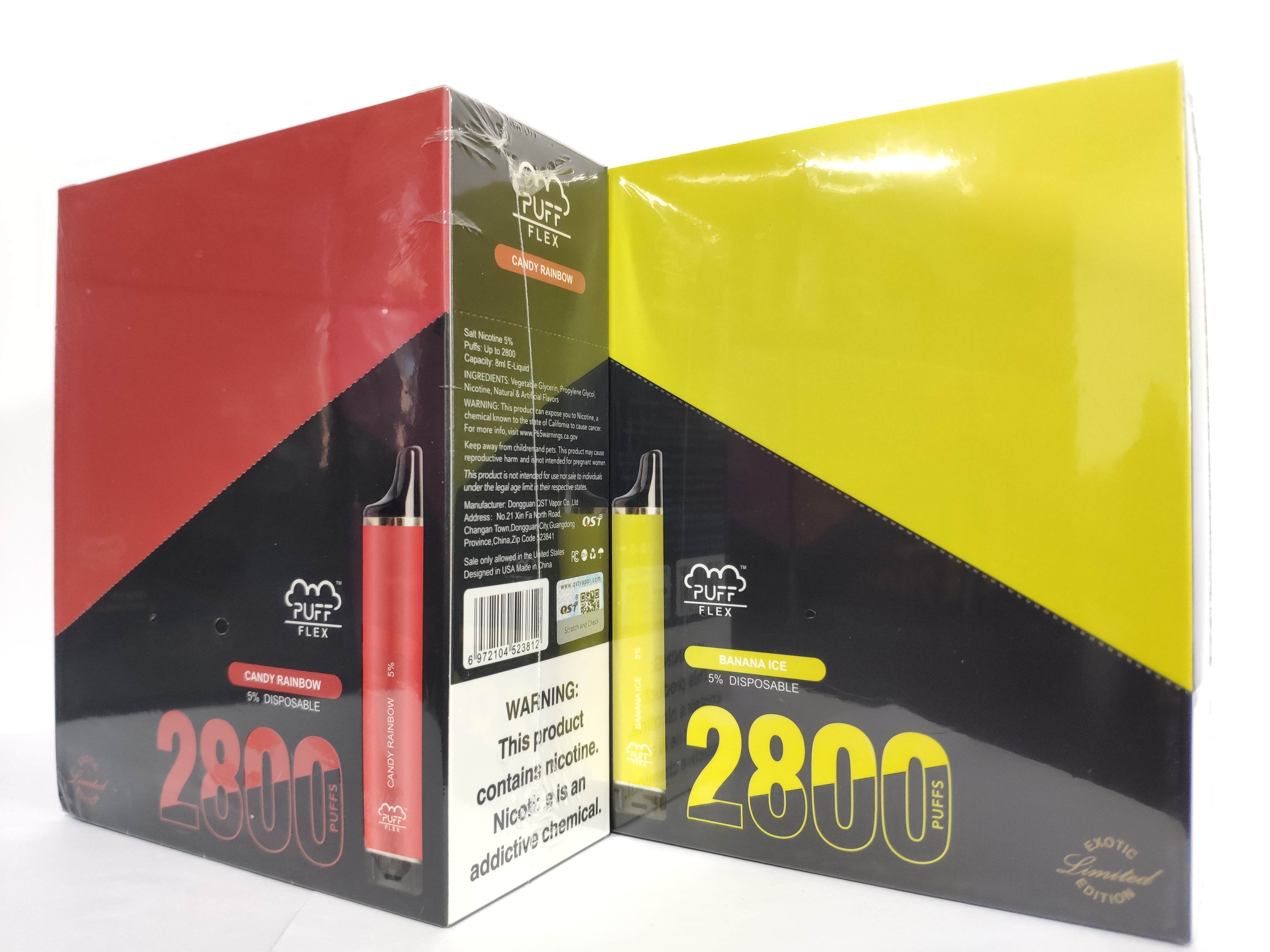 

No Tariff Original Disposable E Cigarettes Puff Flex 2800 puffs Wholesale Vape pen