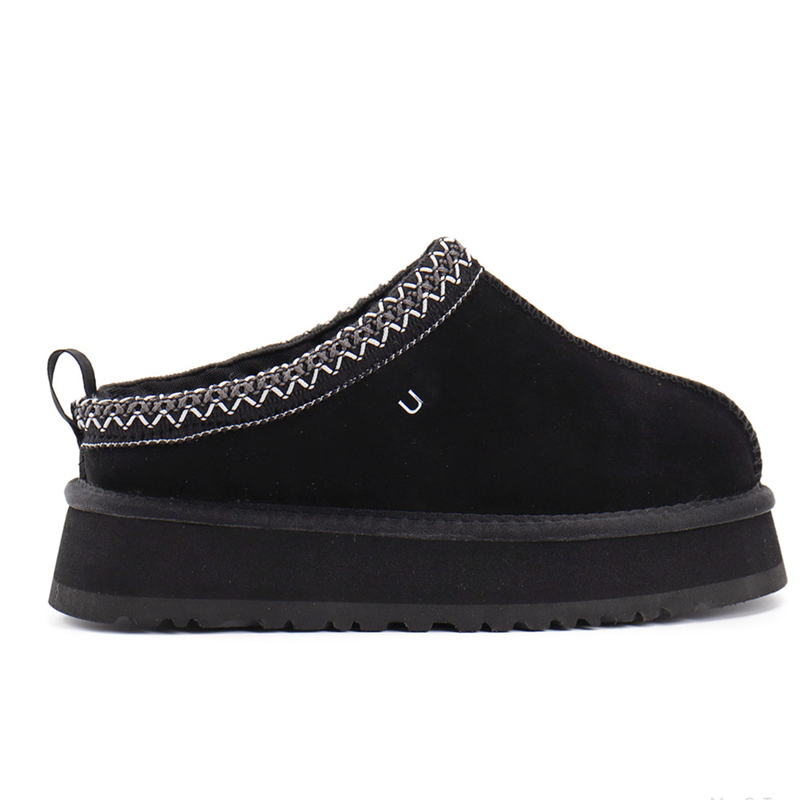 

Slippers 2023 Womens Tazz Slippers Fur Slides Classic Ultra Mini Platform Boot Tasman Slip-on Les Petites Suede Wool Blend Comfort Winter Designer