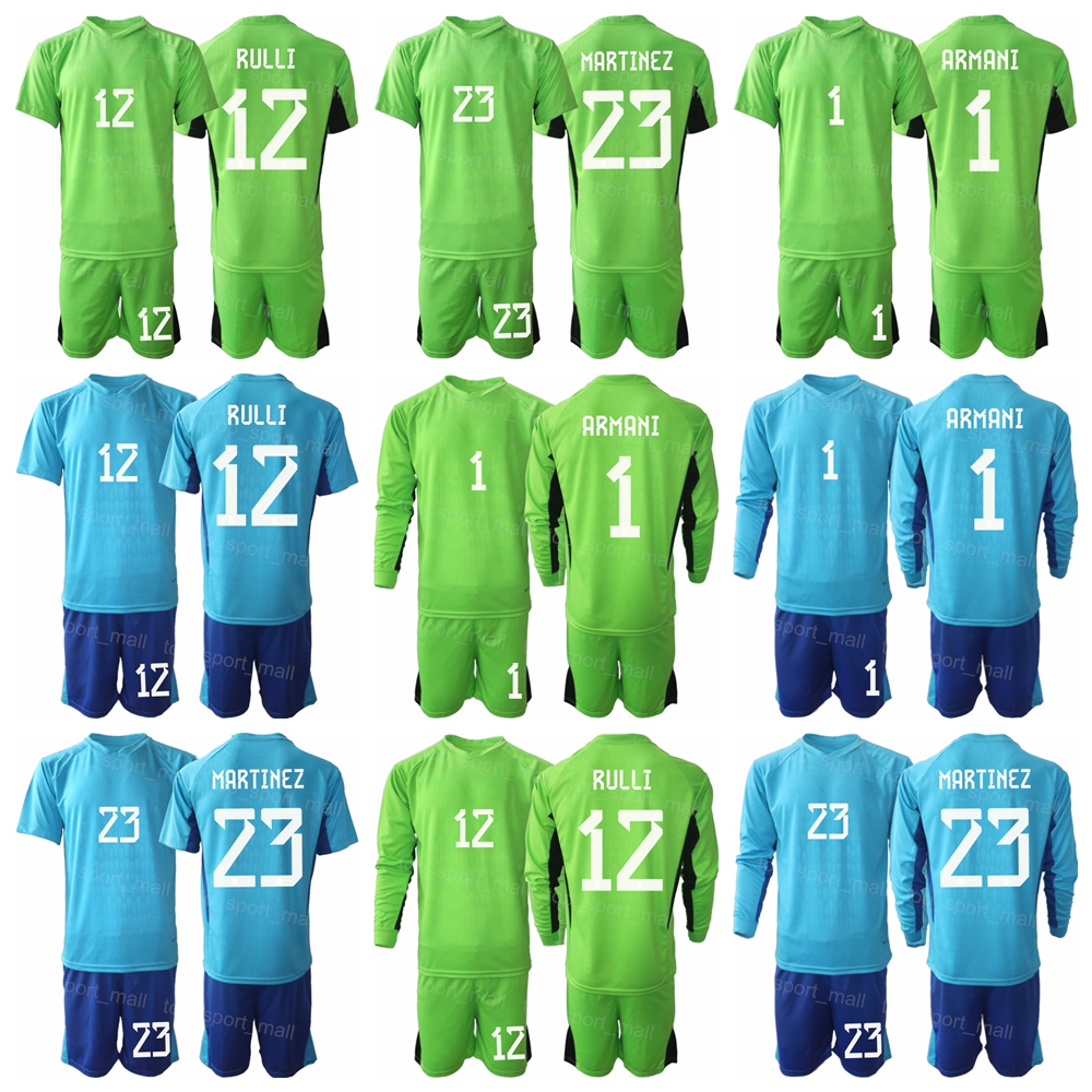 

National Team Goalkeeper Long Sleeve Soccer 1 Sergio Romero Jersey Set Agustin Marchesin Juan Musso Emiliano Martinez 2022 World Cup Football Shirt Kits AGenTing, Blue
