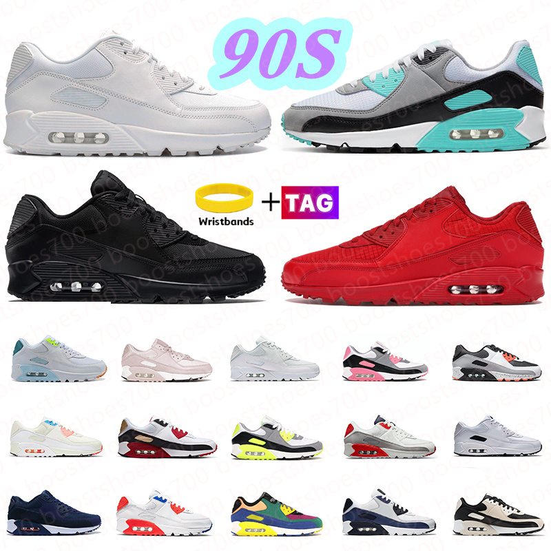 

Men Women Running Shoes 90s Sneakers Basement London Triple Black Red White Turf Orange Future USA 1990 Style Fashion Designer Trainers, Shoe box