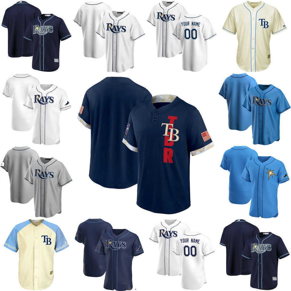 

2022 Custom Jersey Mens women Tampa''Bay''Rays''72 Yonny Chirinos 26 Man Ji Choi 47 Oliver Drake 29 Pete Fairbanks Baseball Jerseys, Color