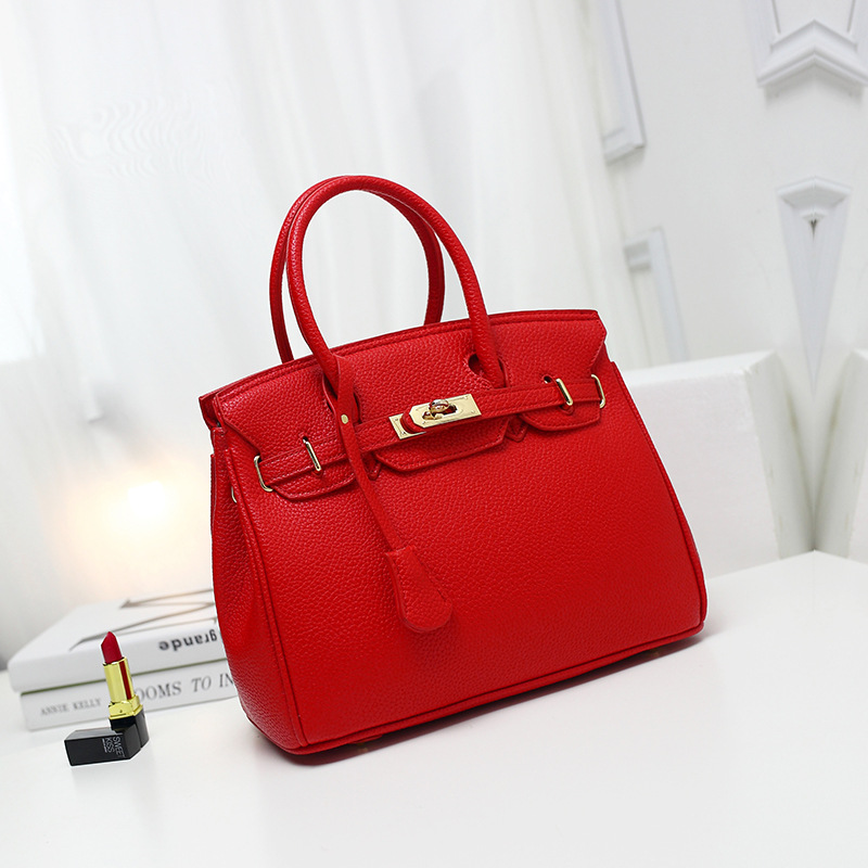 

women Berkin bag Handmade fashion women purse pu leather pochette clutchdesigner Togo Luxury designer Handbags imitation brands classic, Red