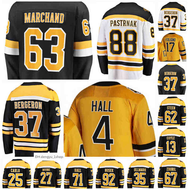 

2022 Boston David Pastrnak Hockey Jersey Brad Marchand Patrice Bergeron Taylor Hall Tomas Nosek Charlie Coyle Zboril BOS Custom Stitched Men, Colour 2