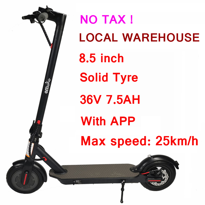 

New Electric Smart Scooters T4 8.5 inch 350W 7.5AH Foldable Skateboard Electric kick Scooters Waterproof Electric Scooter