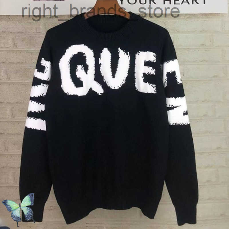 McQueen Pull 2022 Fall Fouet d'hiver Pulls à tricot de haute qualité W220808
