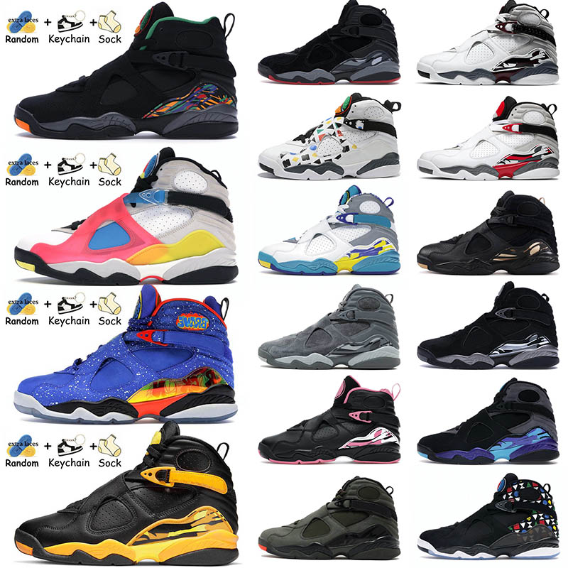 

2023 Fashion Women Mens Jumpman 8 Basketball Shoes 8s Taxi Rui Hachimura Samurai Paprika Quai 54 Offs White Aqua Black Cement Bugs Bunny Retro Trainers J8 Sneakers, A14 south beach 40-47