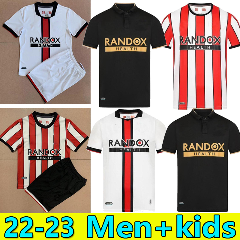 

23 SHEFFIELD soccer jerseys Sander Berge UNITED third away John Egan Rhian Brewster Anel Ahmedhodzic Oliver McBurnie Jayden Bogle 2022 2023 AWAY football shirt, 22/23 away 1