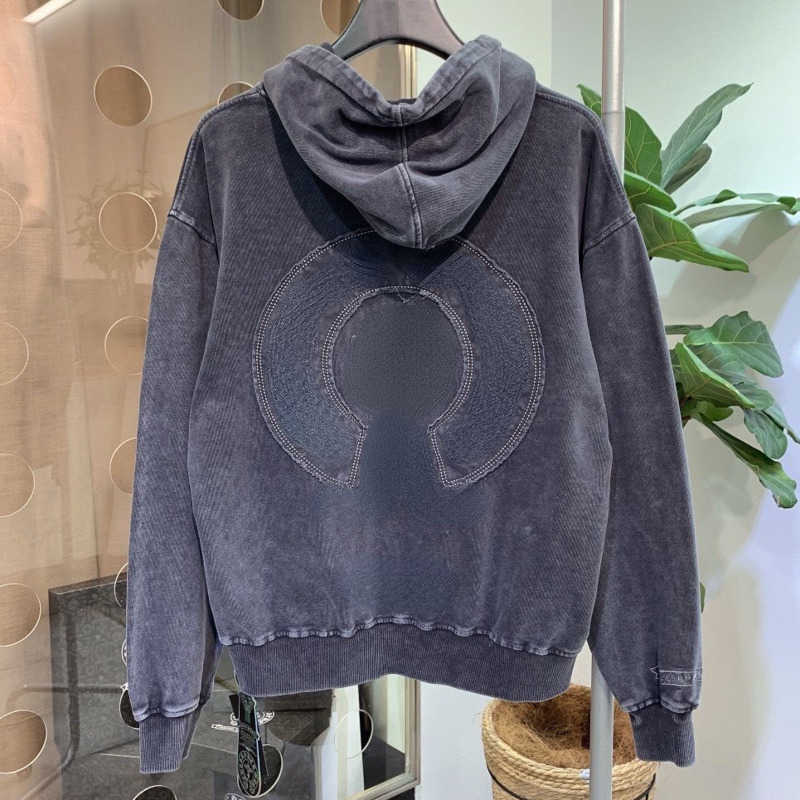 

American Hip Hop hoodie mens sweatshirt ch designer hoodies men women hooded sweater cross embroidered pullover cotton hoody oversize coat, Gray1