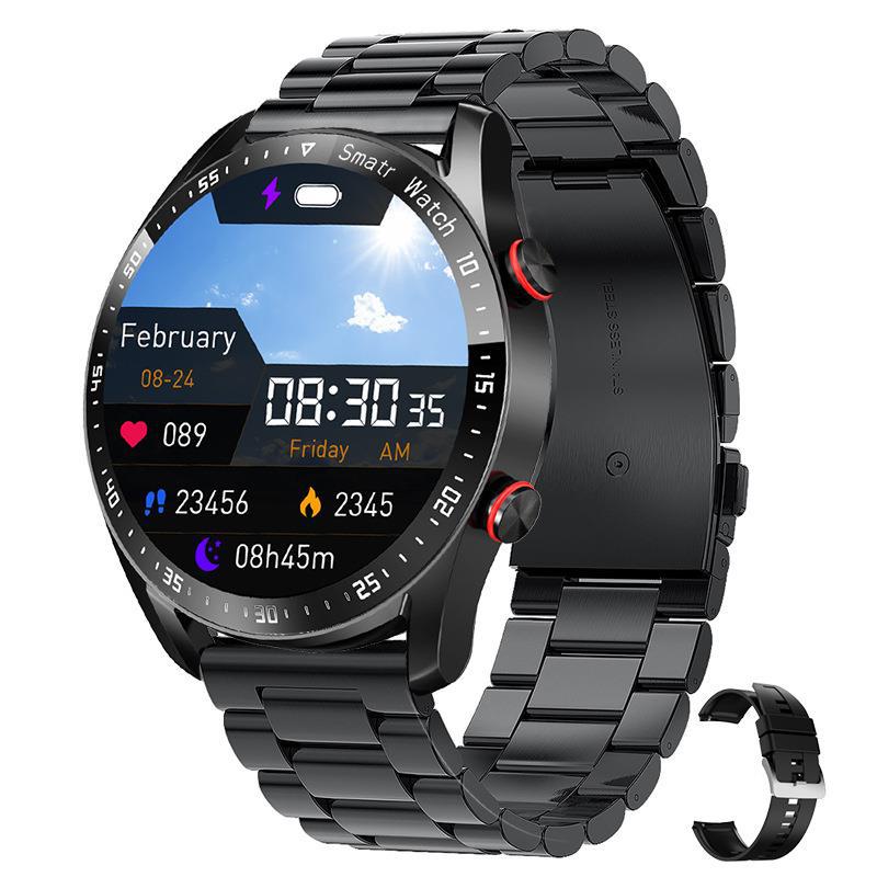 

YEZHOU Hw20 Women Bluetooth Full Touch Smart Watch with ECG Ppg Business Stainless Steel Strap Calling Waterproof IP67