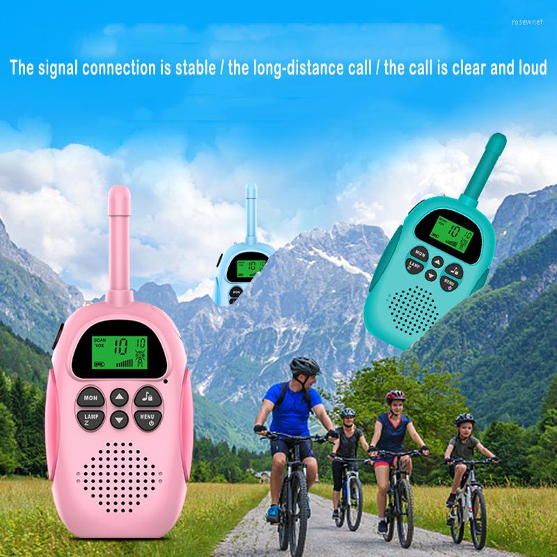 

Walkie Talkie 2pcs Kids Blue And Pink Strong Signal USB Rechargeable Gift For Children Outdoor Toy