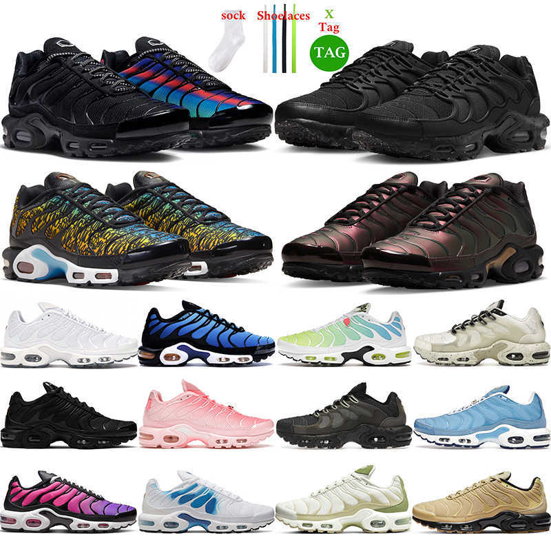 

Tn plus running shoes tns men womens triple black white University Blue Dusk Atlanta mens trainers sports sneakers tennis, 40