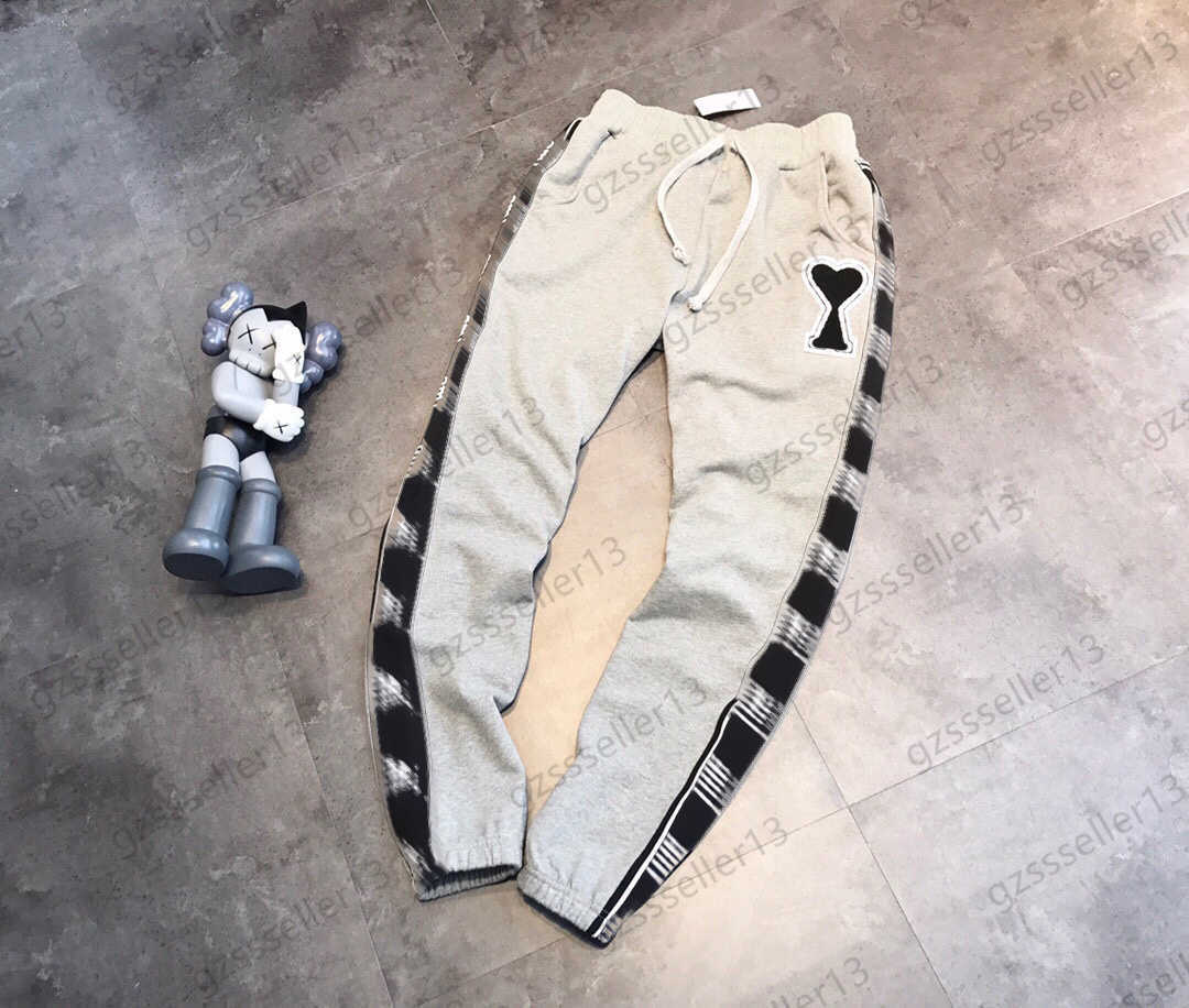 

Designer Women Pants Pure Cotton Texture Letter Logo Embroidered Side Ribbon Ornament Casual Trousers Elastic Waist Pocket Loose Pant Sports Womens Clothes, Multi