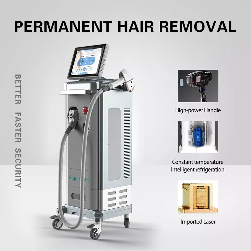 Multifunctional Professional Hair Removal Diode Laser 755 808 1064nm 3 Wavelength Painless Big And High Power 1000W Laser Epilator Skin Rejuvenat