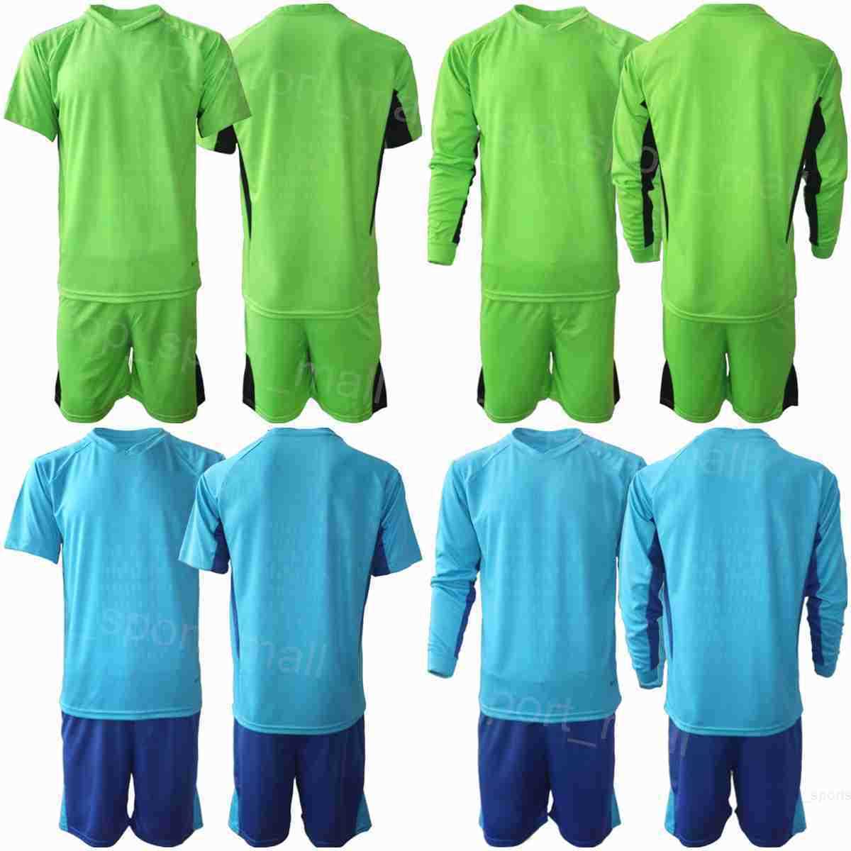 

Club Team Goalkeeper GK Long Sleeve Soccer 1 Joe Hart Jersey Set Goalie 29 Scott Bain 31 Benjamin Siegrist Football Shirt Kits Goalie Blue Green Uniform KaiErTeRen